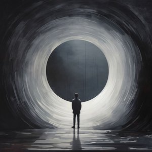 Abstract Void The Emptiness of Darkness, near death experience, framed wall decor prints