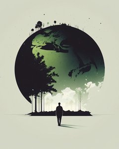 Minimaliste abstrait d