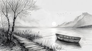 Bateau au milieu d