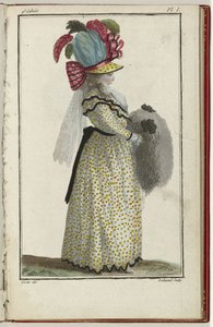 Cabinet des Modes ou les Modes Nouvelles, 15 Mars 1786, pl. I - A.B. Duhamel