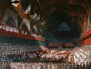 Procès de Lord Melville à Westminster Hall en avril 1806 - A.C. and Nattes J.C. (after) Pugin