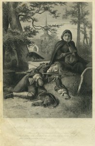 Barnaby et sa mère attendant la diligence - A.E. and Darley, F.O.C. Koch