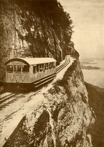Sur le chemin de fer Arth-Rigi, 1930