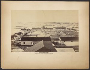 Hôpital Sickel, vue sur le séminaire de Fairfax, 5 janvier 1864.
