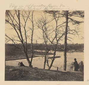 Vue sur la rivière Appomattox, Virginie. Butler