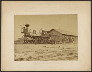 Wyoming Station Engine 23 sur la voie principale [Wyoming].