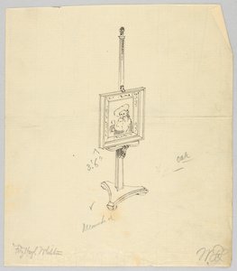 Conception pour un chevalet de peinture en chêne - A.N. Davenport Co.