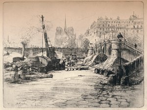 Notre-Dame et le quai de Béthune - AR Kempken