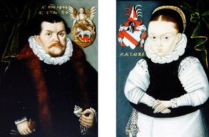 Une paire de portraits, vers 1594
