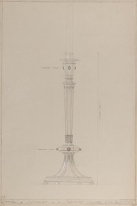Chapelle de la Chevalerie : candélabre en argent proposé