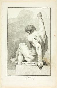 Dessin : Figure académique, tirée de l