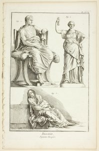 Dessin : Figures drapées, de l