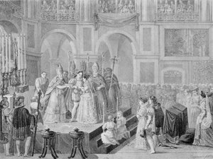 Le mariage de Henri III (1553-1610) et Marguerite de France (1553-1615) en 1572, 1832