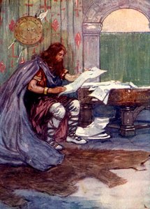 Alfred trouvait beaucoup de plaisir à lire, IXe siècle, 1905