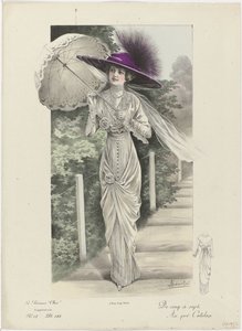 La Femme chic, Supplément, ca. 1912, No. 18, Pl. 184 : De cinq à sept