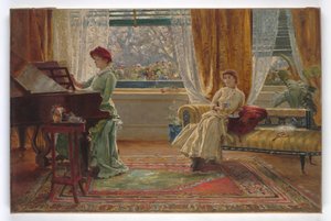 Un intérieur avec deux dames, 1880 - A. Trevor Haddon