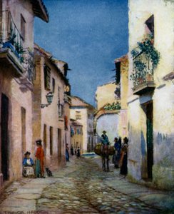 Cordoue, une scène de rue - A. Trevor Haddon