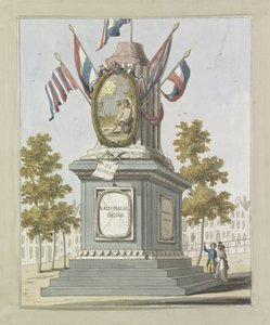 La Révolution, décoration sur la Place Royale, 1795 - A. Verkerk