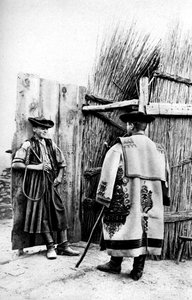Un roi vacher et son lieu de résidence, Hongrie, 1922