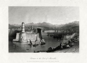 Entrée du port de Marseille, France, 1875 - A. Willmore