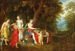 Diane et ses servantes, après la chasse, 1626
