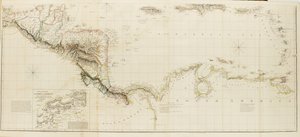 Carte des Antilles et des dominions espagnols en Amérique du Nord