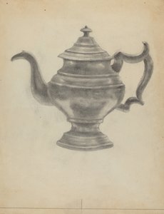 Théière en étain