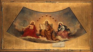 French: Le Père éternel, le Christ et la Vierge