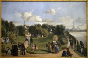Vue de la Rochelle (jardin du bain Marie Thérèse)