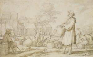 Scène de marché - Abraham Bloemaert