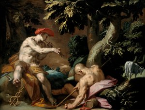 Mercure, Argus et Io - Abraham Bloemaert