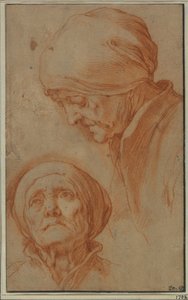 Deux études de la tête d