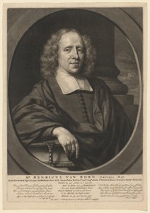 M. Henricus van Born - Abraham Blooteling, after Nicolaes Maes