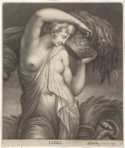 Cérès dans un champ de blé - Abraham Bloteling
