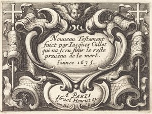 Frontispice pour "Le Nouveau Testament" de Callot
