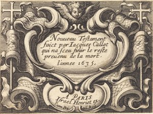 Frontispice pour "Le Nouveau Testament" de Callot