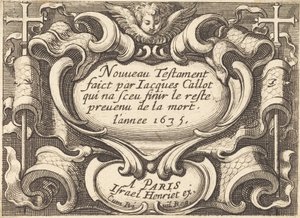 Frontispice pour "Le Nouveau Testament" de Callot
