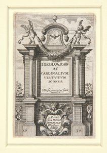 Page de titre de Theologicarum ac Cardinalium Virtutum Icones - Abraham Bosse