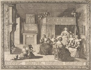 Visite à la nouvelle mère, 1633