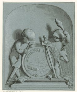 Allégorie avec deux putti