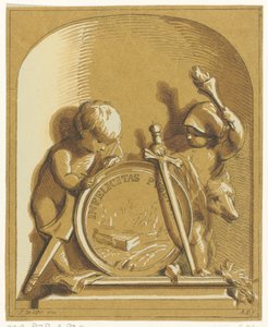Allégorie avec deux putti - Abraham Delfos
