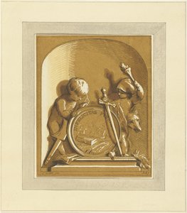 Putti debout près d