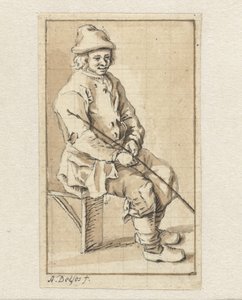 Homme assis - Abraham Delfos