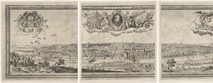 Vue de Bruxelles en trois parties (Bruxella nobilissima Brabantiae civitas ano 1640)