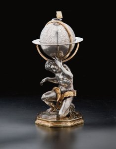 Deux globes terrestres et célestes exceptionnels, soutenus par Hercule et Atlas, Augsbourg, 1697-99