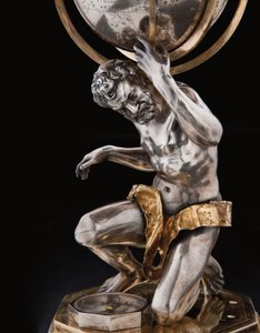 Deux globes terrestres et célestes exceptionnels, soutenus par Hercule et Atlas, Augsbourg, 1697-99 - Abraham Drentwett