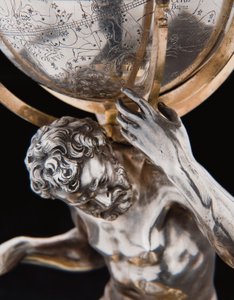 Deux globes terrestres et célestes exceptionnels, soutenus par Hercule et Atlas, Augsbourg, 1697-99