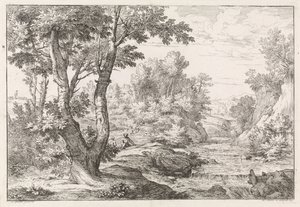 Paysage avec rivière - Abraham Genoels
