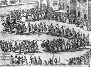 Procession pour le mariage de Frédéric V, Électeur Palatin et Princesse Élisabeth, c.1613
