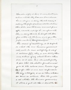 Manuscrit autographe du dernier discours de Lincoln en tant que président, prononcé à Washington, D.C., depuis la fenêtre de la Maison Blanche le soir du 11 avril
